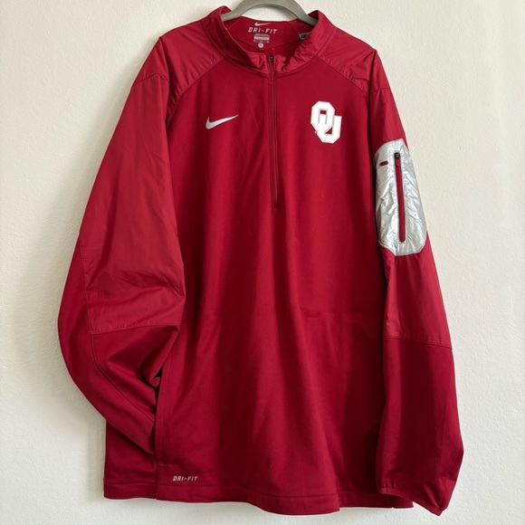 Nike Oklahoma Sooners Quarter-Zip Pullover - size xl - Picture 1 of 8